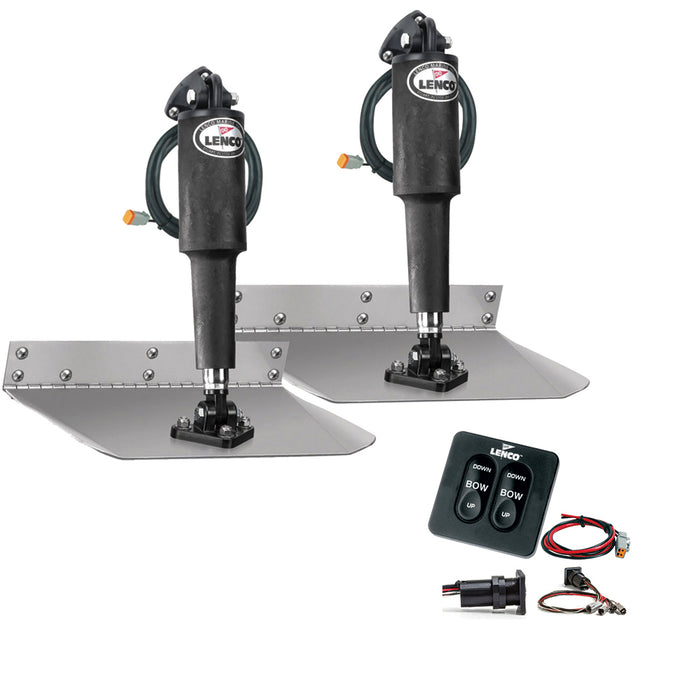 Lenco 9" x 12" Standard Trim Tab Kit w/Standard Integrated Switch Kit 12V [15104-102]-North Shore Sailing