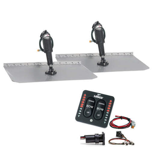 Lenco 12" x 18" Standard Trim Tab Kit w/LED Indicator Switch Kit 12V [TT12X18I]-North Shore Sailing