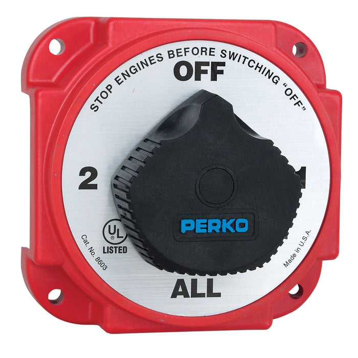 Perko Heavy Duty Battery Selector Switch w/Alternator Field Disconnect [8603DP]-North Shore Sailing