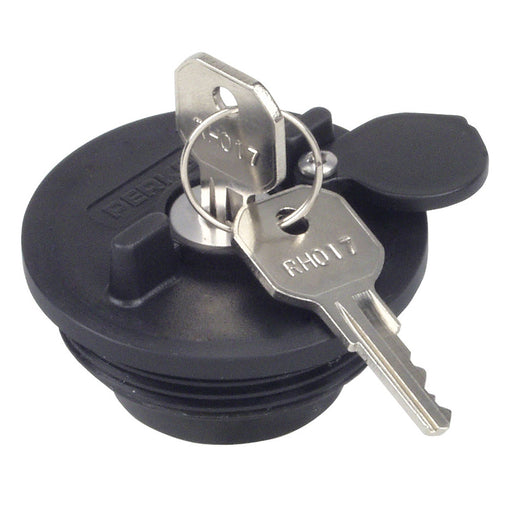 Perko Fuel System Locking Cap f/ 1-1/2" Non-Vented Fills - 0520 / 0527 / 0528 / 0557 / 0599 / 1270 [1324DP1BLK]-North Shore Sailing