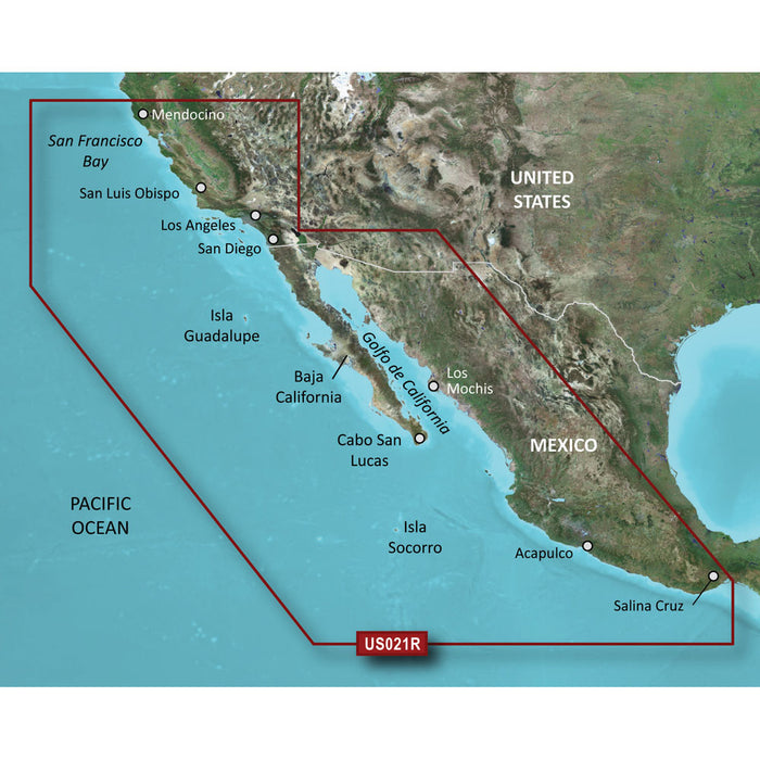 Garmin BlueChart g3 HD - HXUS021R - California - Mexico - microSD/SD [010-C0722-20]-North Shore Sailing