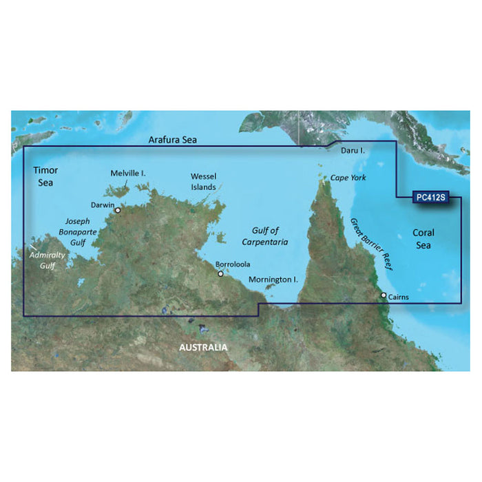 Garmin BlueChart g3 HD - HXPC412S - Admiralty Gulf Wa To Cairns - microSD/SD [010-C0870-20]-North Shore Sailing