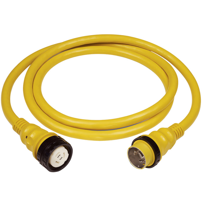 Marinco 50Amp 125/250V Shore Power Cable - 25' - Yellow [6152SPP-25]-North Shore Sailing