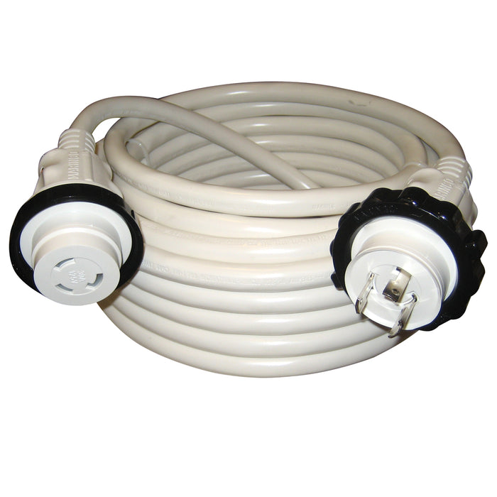 Marinco 30A 125V Molded Standard Cordset - White - 50' [199120]-North Shore Sailing