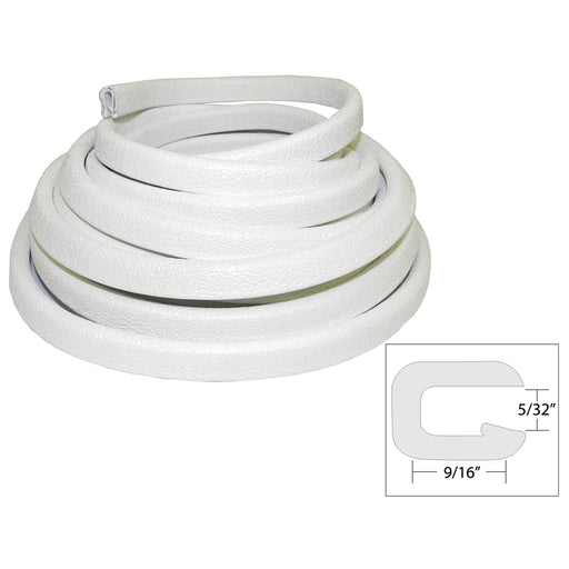 TACO Flexible Vinyl Trim - 5/32" Opening x 9/16"W x 25'L - White [V30-1005W25-1]-North Shore Sailing