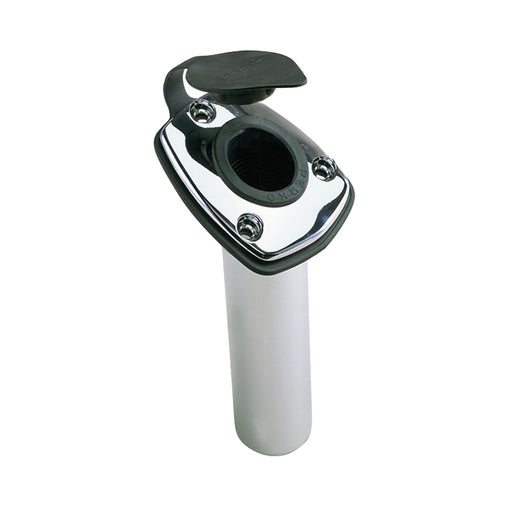 Perko Fishing Rod Holder - 65 Angled Flush Mount - Chrome Plated Zinc [1205DP0CHR]-North Shore Sailing