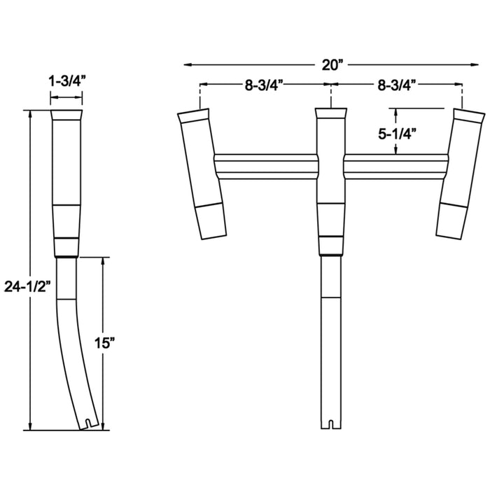 TACO Kite Fishing 3-Rod Cluster [F31-0770BSA-1]-North Shore Sailing