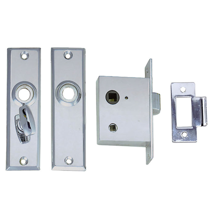 Perko Mortise Latch Set w/Turn Button [0960DP0CHR]-North Shore Sailing