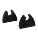 Perko Pole Storage Clips - Black - Pair [0477DP0BLK]-North Shore Sailing