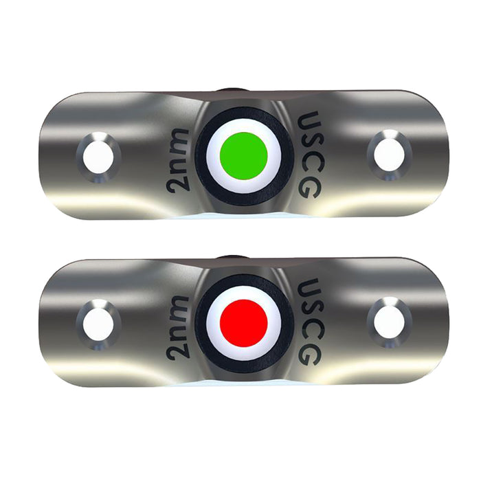 TACO Rub Rail Mounted LED Navigation Light Set - 2-1/2" [F38-6800D]-North Shore Sailing