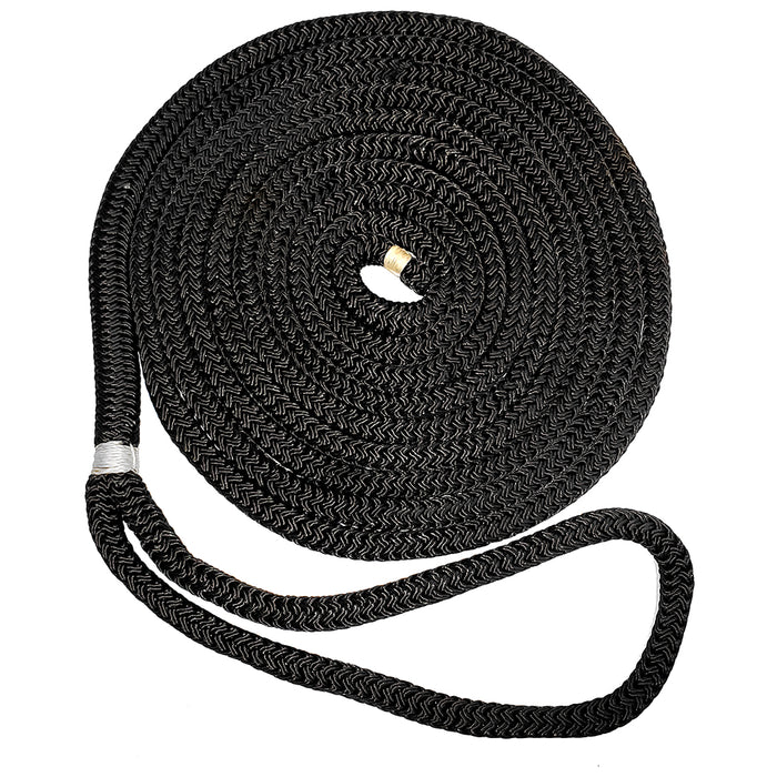 New England Ropes 3/8" Double Braid Dock Line - Black - 20 [C5054-12-00020]-North Shore Sailing