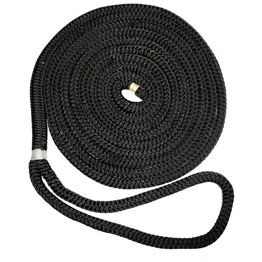 New England Ropes 5/8" Double Braid Dock Line - Black - 40 [C5054-20-00040]-North Shore Sailing