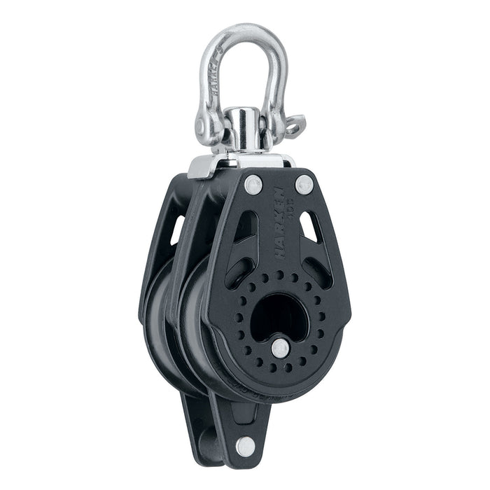 Harken 40mm Carbo Air Double Swivel Block w/Becket [2639]-North Shore Sailing