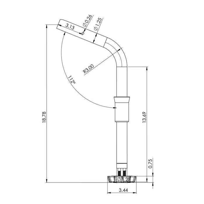 TACO ShadeFin Fixed Rod Holder Mount [T10-3000-5]-North Shore Sailing