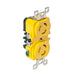 Marinco Locking Receptacle - 15A, 125V - Yellow [4700CR]-North Shore Sailing