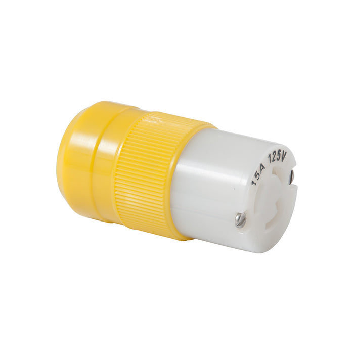 Marinco Locking Connector - 15A, 125V - Yellow [4731CR]-North Shore Sailing