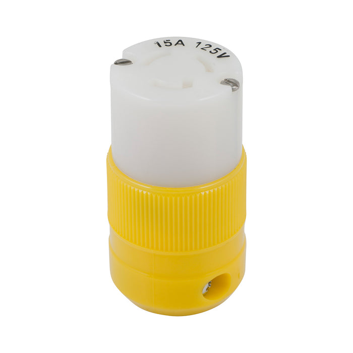 Marinco Locking Connector - 15A, 125V - Yellow [4731CR]-North Shore Sailing