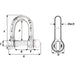 Wichard Self-Locking D Shackle - Diameter 8mm - 5/16" [01204]-North Shore Sailing