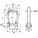 Wichard Self-Locking Bow Shackle - Diameter 5mm - 3/16" [01242]-North Shore Sailing