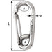 Wichard Symmetric Carbine Hook - Length 80mm - 5/16" [02315]-North Shore Sailing