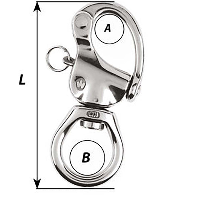 Wichard HR Snap Shackle - Large Bail - Length 105mm [02375]-North Shore Sailing