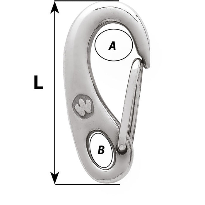 Wichard Safety Snap Hook - 75mm [02481]-North Shore Sailing