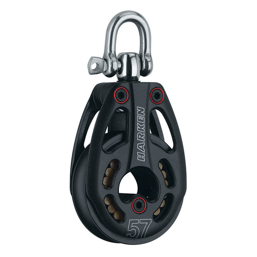 Harken 57mm Aluminum Low Load Black Magic Block w/Swivel [3226]-North Shore Sailing