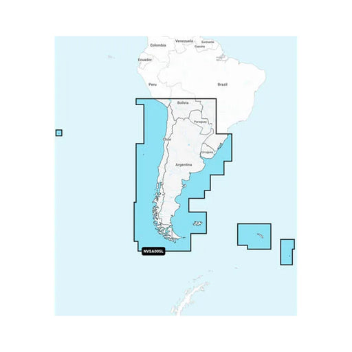 Garmin Navionics Vision+ NVSA005L - Chile, Argentina  Easter Island - Marine Charts [010-C1286-00]-North Shore Sailing