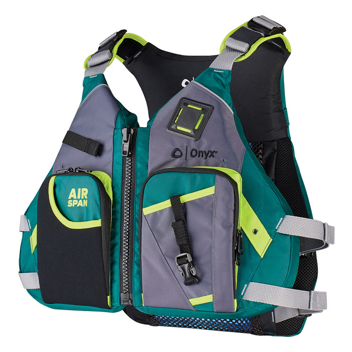 Onyx Airspan Angler Life Jacket - XL/2X - Green [123200-400-060-23]-North Shore Sailing