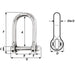 Wichard Self-Locking Large Opening Shackle - 6mm Diameter - 1/4" [01263]-North Shore Sailing