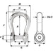 Wichard Self-Locking Allen Head Pin Bow Shackle - 8mm Diameter - 5/16" [01344]-North Shore Sailing