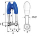 Wichard Thimble Shackle Allen Head Pin - 10mm Diameter - 13/32" [01395]-North Shore Sailing