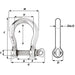 Wichard HR Bow Shackle - 8mm Pin Diameter [11244]-North Shore Sailing